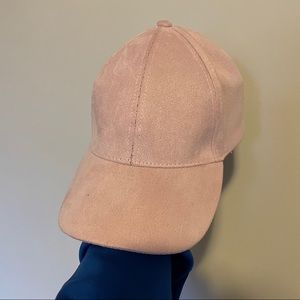 Pink swede cap